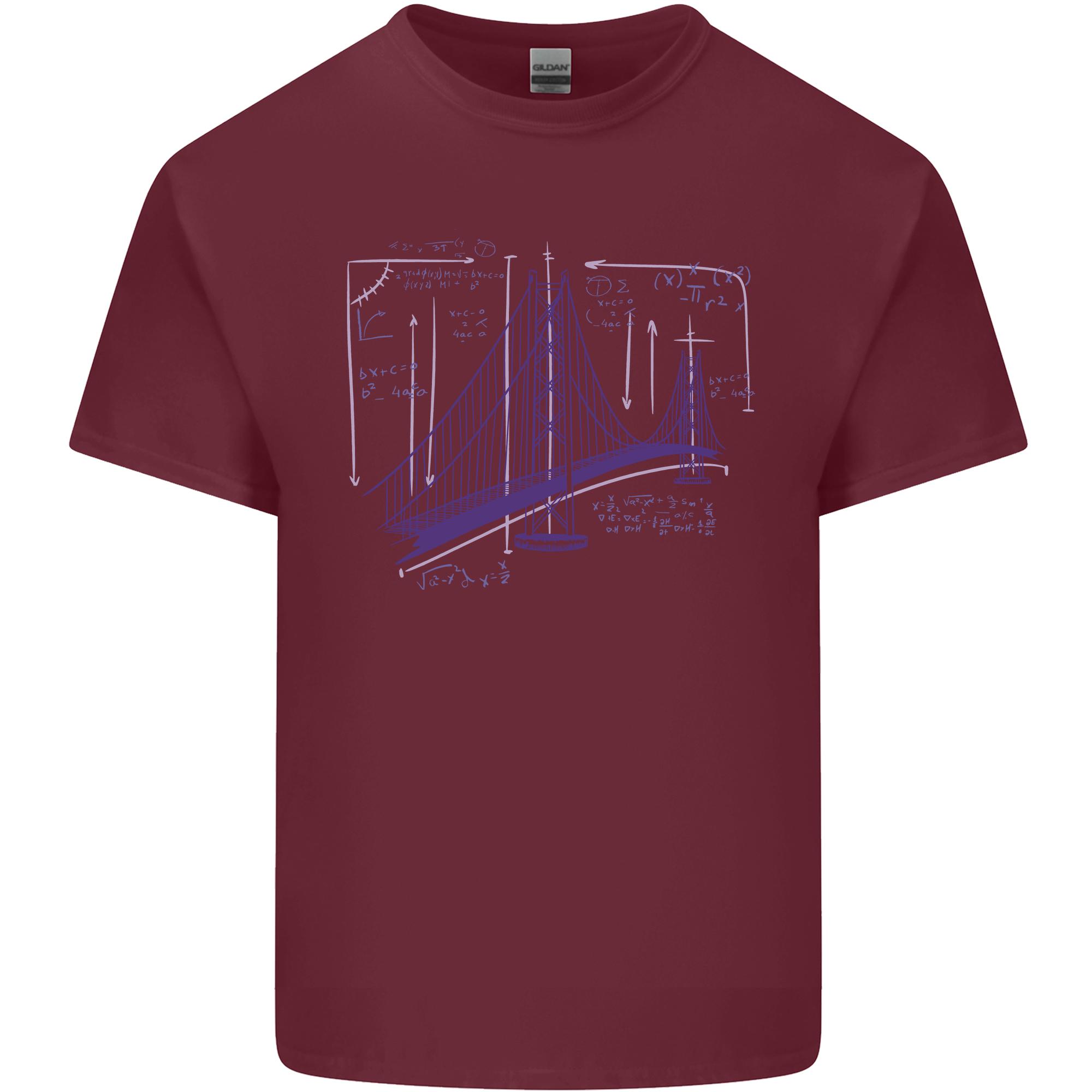 Bridge Equation Physics Maths Geek Unisexs Light Cotton TShirt S