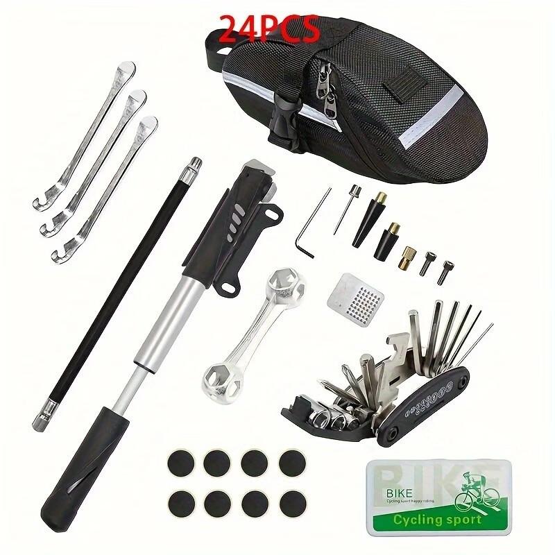 Bicycle Puncture Repair Kit with Pump