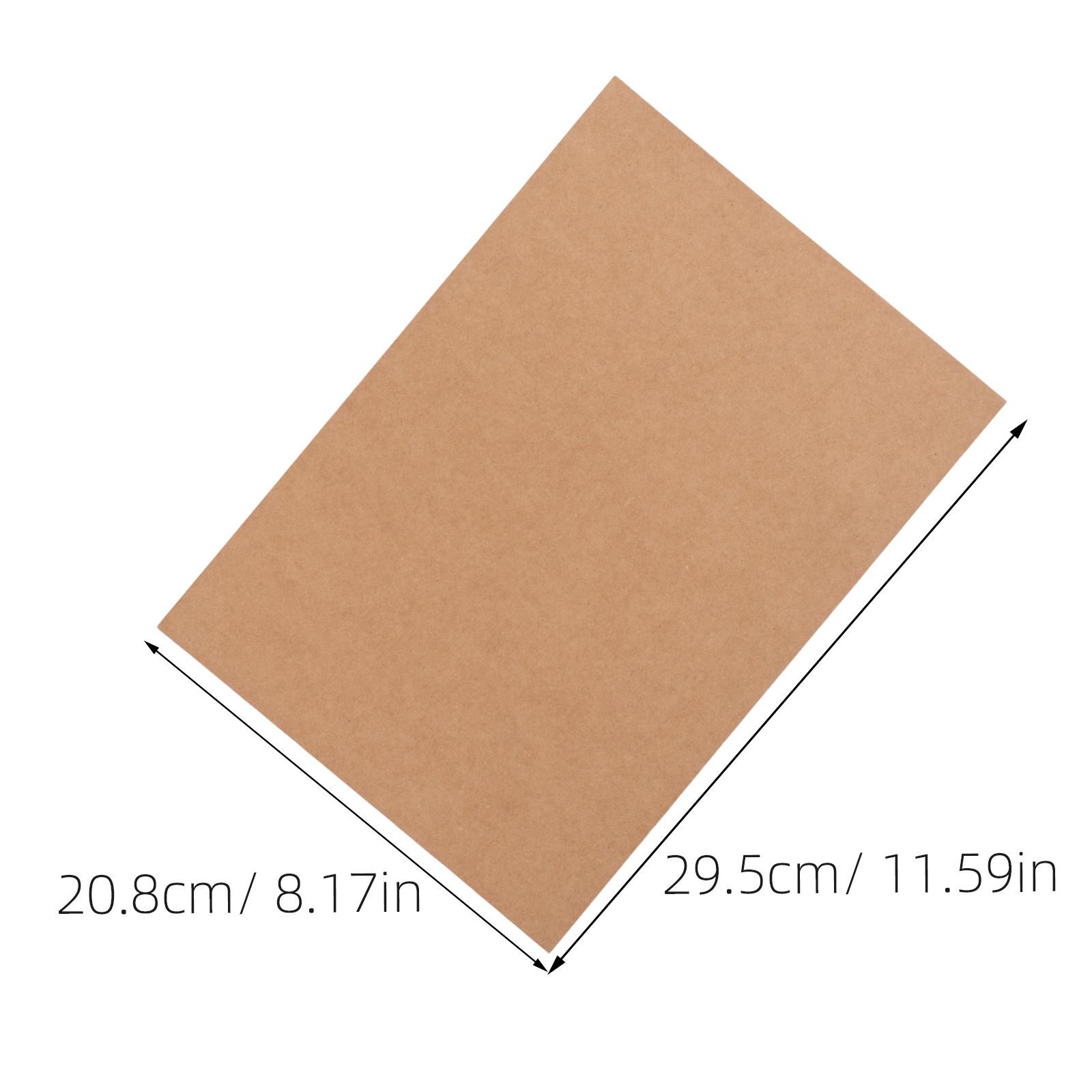 10Pcs Book Binding Board A4 1.5mm Sturdy Vintage Kraft Paper Covers Heavy Duty Chipboard for Bookbinding Scrapbooking Crafting шоколадный