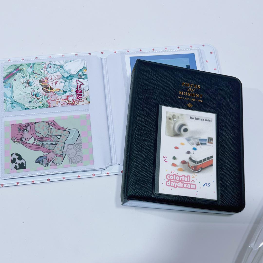 3-Inch Instant Camera Photo Album for Tickets & Small Cards, 64 Inserts - Idol Commemorative Storage Album