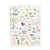 Transparent Stickers - MEGACREA DIY - Scandinavian Christmas - 118 Pieces - Golden Print - Mixed