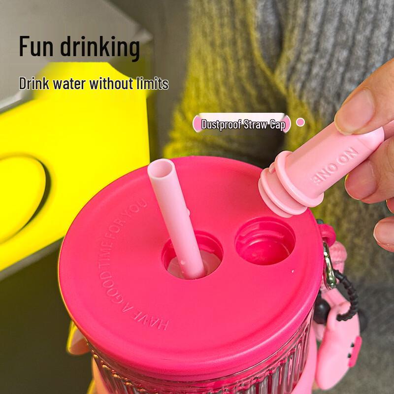 OLOEY Portable Stainless Steel Straw Cup
