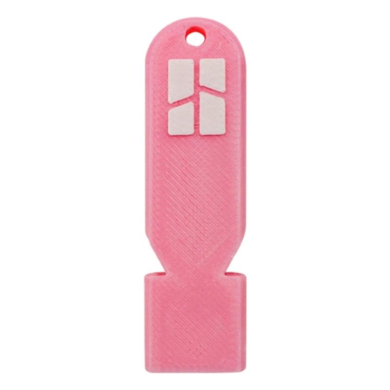 

Portable Emergency Whistled Small Light Weight Loud Whistled with Lanyard for Hiking Fishing Camping Easy to Use розовый