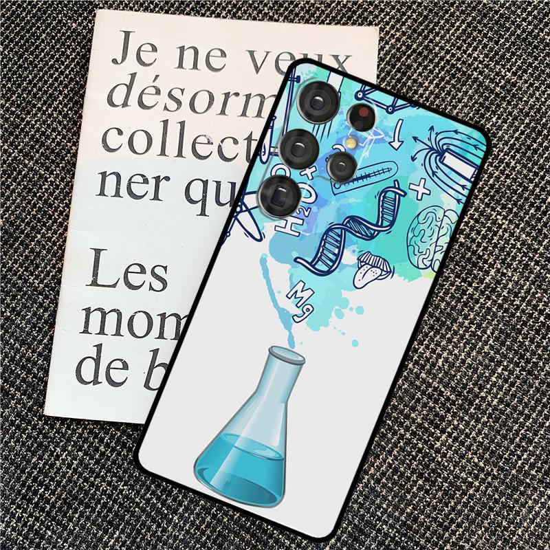 Science Chemistry Style Case For Samsung Galaxy S25 Ultra S21 S22 S23 S24 Ultra S9 S10 S20 Plus S25 FE Back Cover