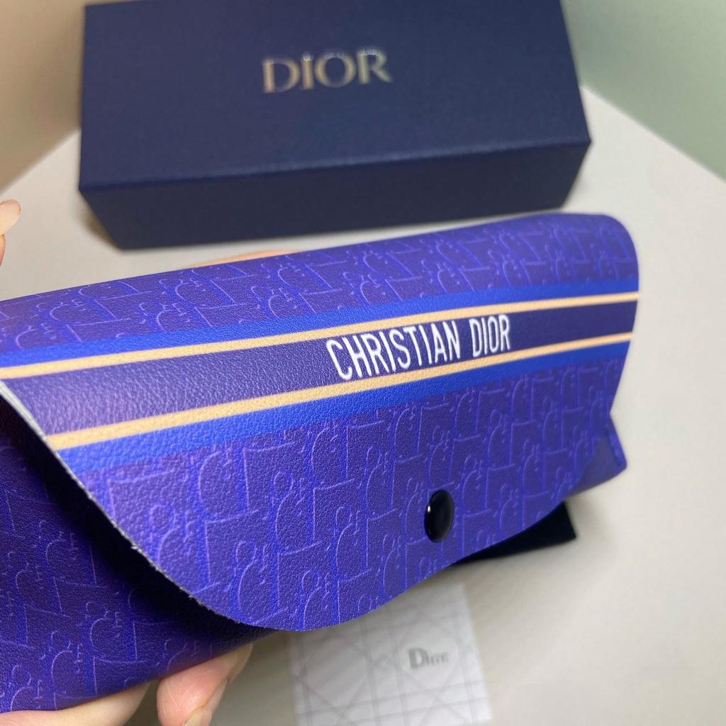 Dior Purple Logo Eyewear Case
