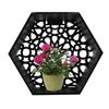 Wood Decor Wall Mount Hexagonal Books Toy Flower Pots Storage Shelf Holder Figurines Display Crafts Shelves Space Saving