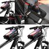 Durable Waterproof Bicycle Cycling Bike Front Top Tube Frame Bag With Tpu Touch Screen Phone Holder Case