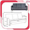 Sofa Sofa Alicja Sofa Bed Bonell Bed Family Furniture Graphite