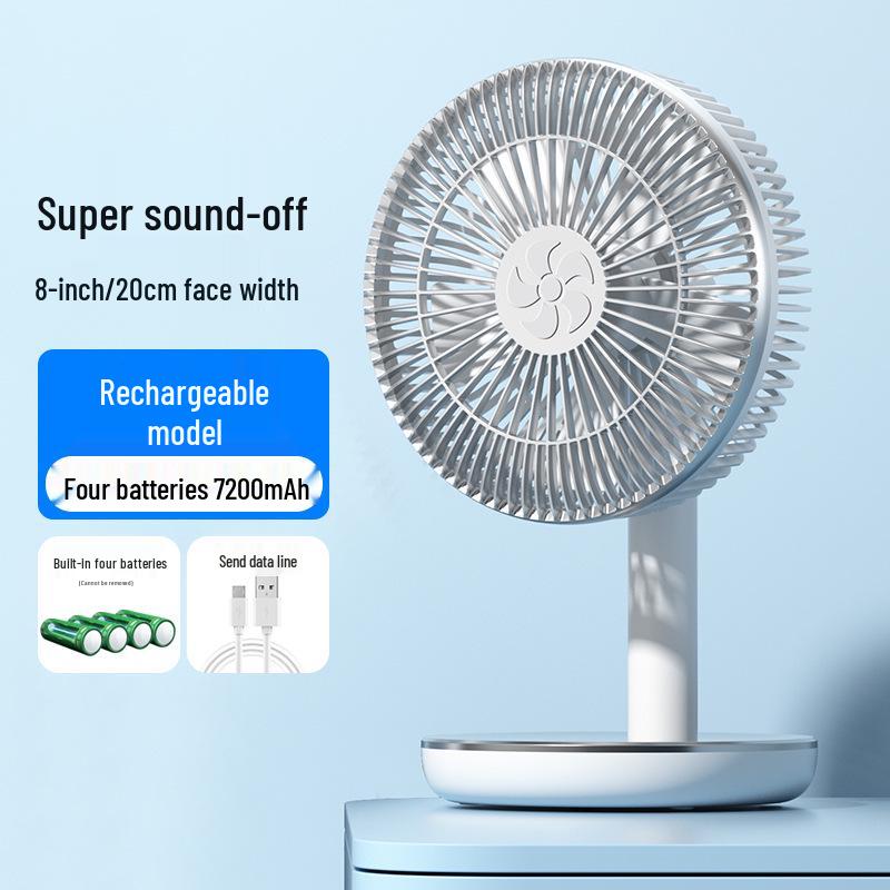 USB Rechargeable Oscillating Desktop Fan for Home & Office
