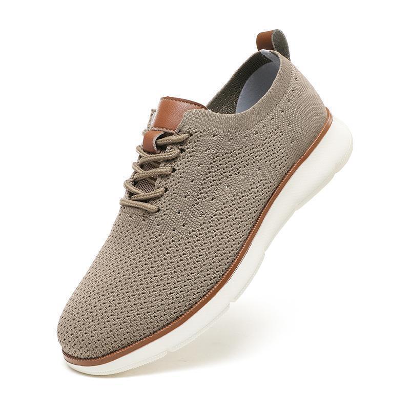 Sommer neue lässige Herrenschuhe Mode fliegendes gewebtes Obermaterial atmungsaktiv leicht Sport große Größe