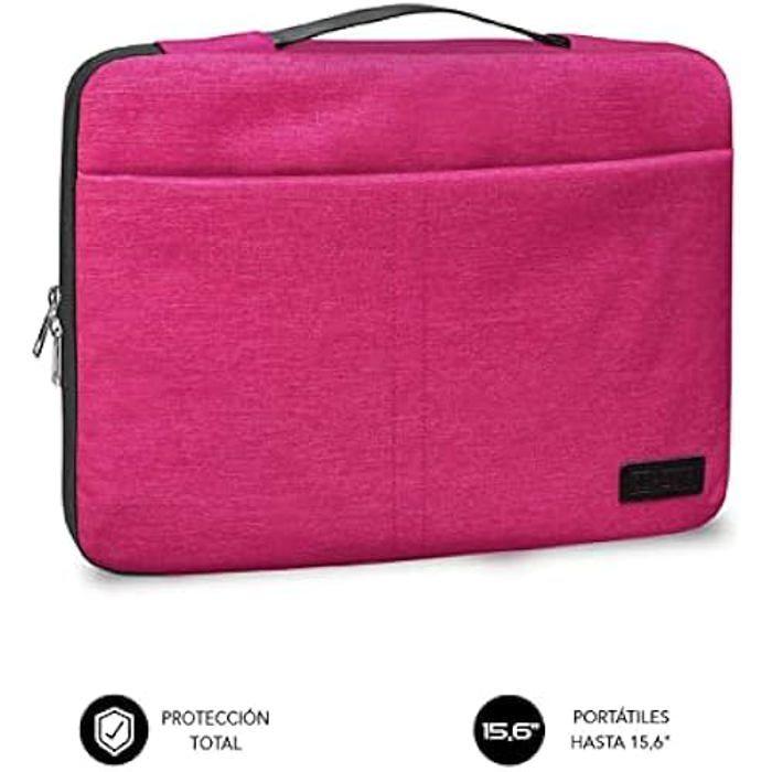 Housse pour ordinateur portable - SUBBLIM - Elegant 15,6" - Gris - Synthétique - Résistante aux chocs