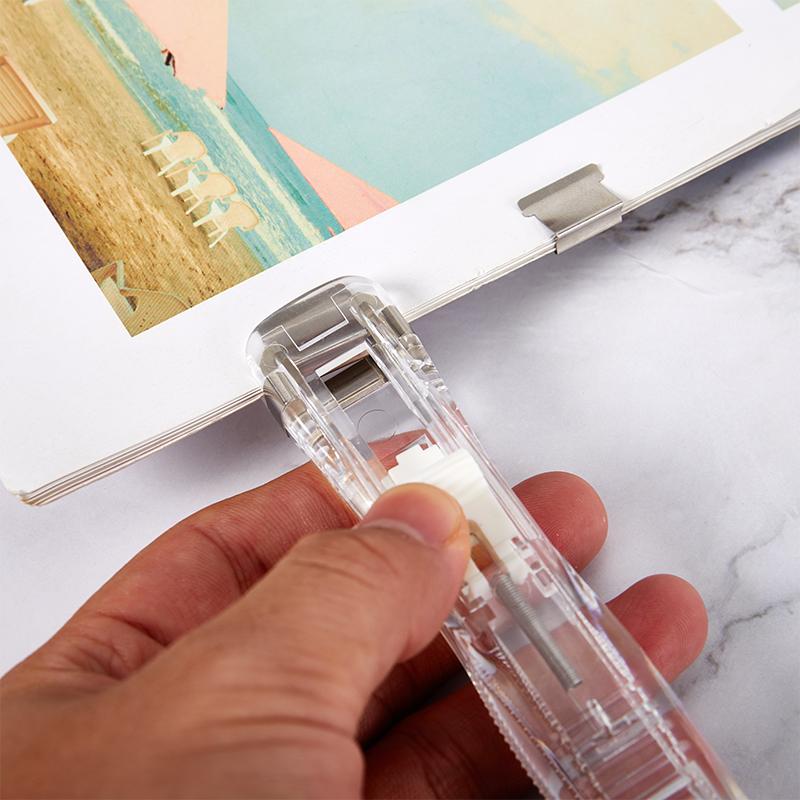 Cucitrice a Mano in Metallo Fermacarte per Rilegatura Documenti Cancelleria