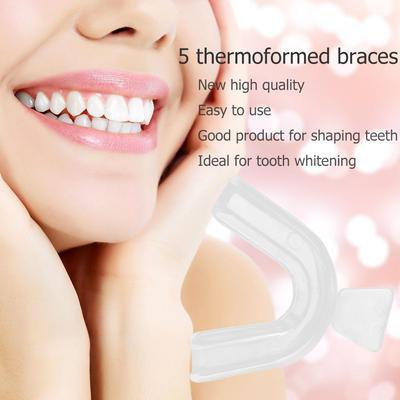 20-2pcs Soft Silicone Tooth Orthodontic Braces Set Mouth Guard Protector Dental Teeth Whitening Trays Retainer Oral Hygiene Care