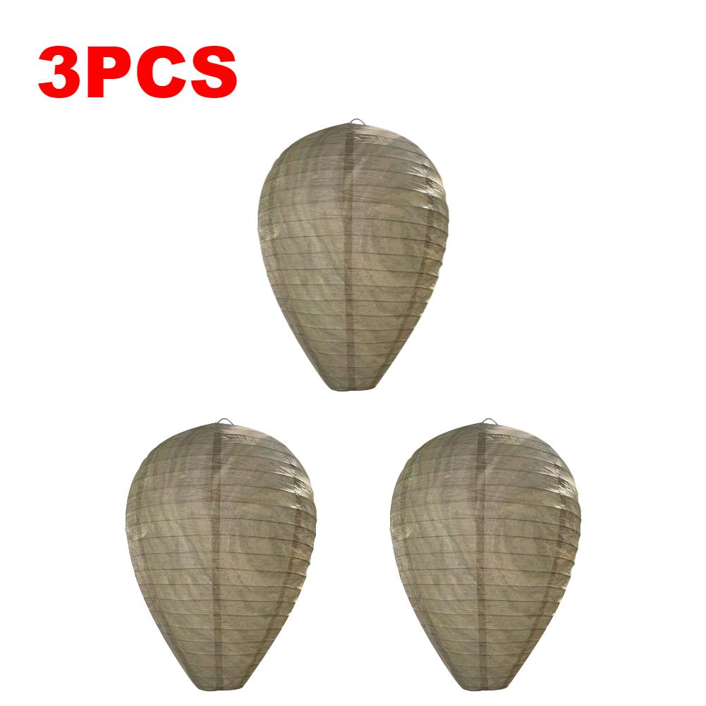 2-5pcs Hanging Wasp Deterrent Paper Hornet Fake Wasp Nest Repellent Hornets Safe Fake Trap Safe Garden Repellent Trap for Yard