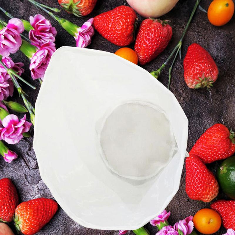 2 Sizes 100 Mesh Beer Nylon Strainer Filter Bag Reusable Mesh Net Strain For Milk Hops Tea Brewing Home Wine Making Bar Tool