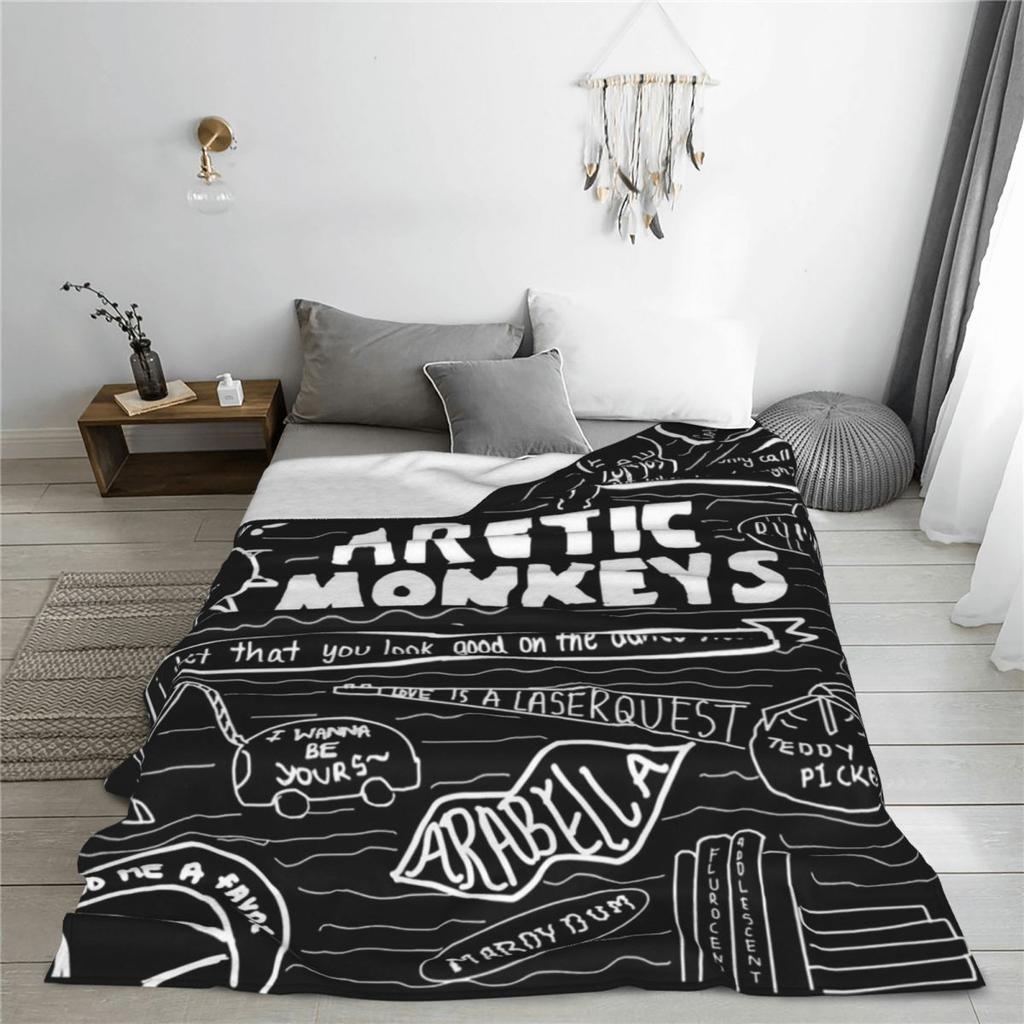 Arctic Monkeys Gift Blanket For Men Women Cozy Soft Throw Blankets for Bed Multiple Sizes