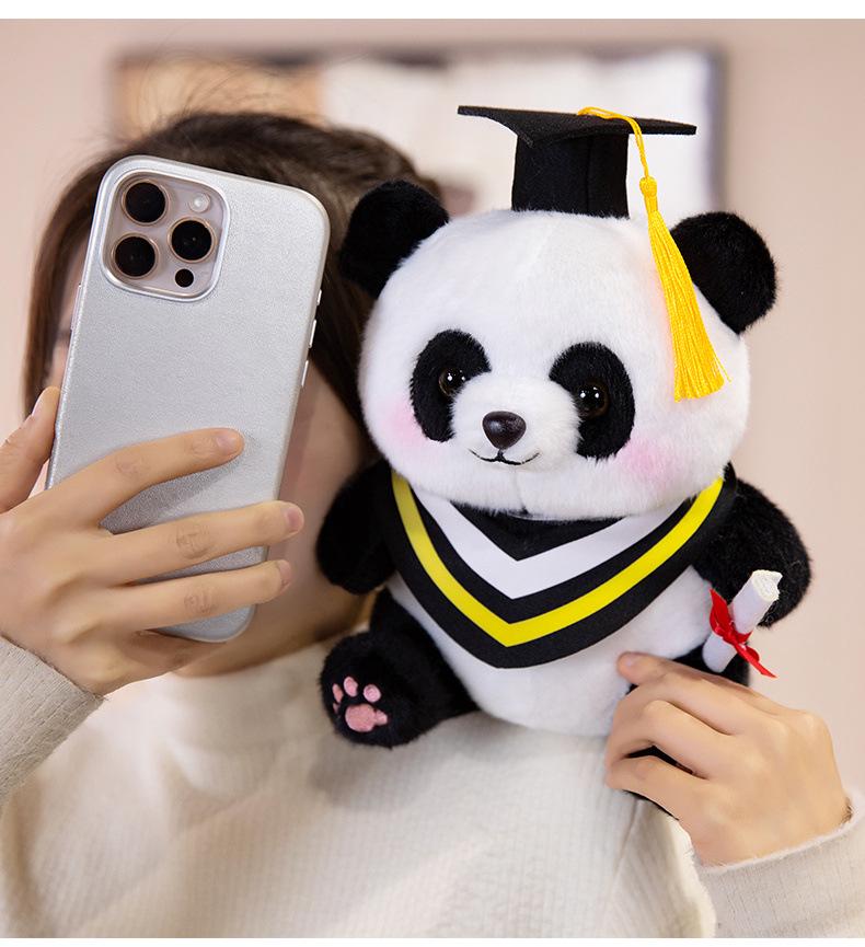 Giant Panda Graduation Plush Toy - National Treasure Gift for Children