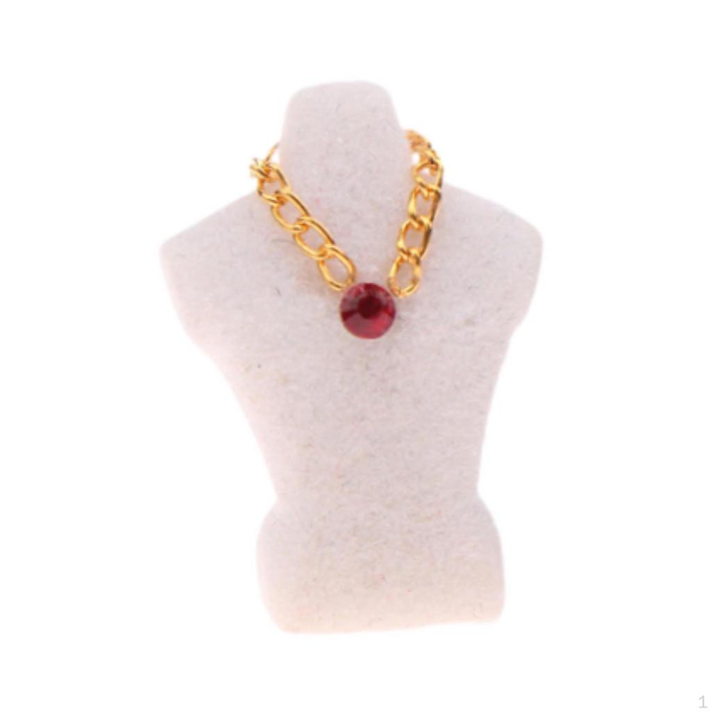 1/12 Dollhouse Necklace Display Stand, Simulation Bedroom, Mini Stand