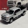 1/64 Silverado HD 2020 Alloy Pickup Car Model Diecast Metal Off-road Vehicles Car Model Simulation Miniature Scale Kids Toy Gift