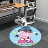 1 Stück Peppa Wutz Stuhlteppich für das Büro, Rutschfest, Weicher und Langlebiger Büroteppich für die Innendekoration