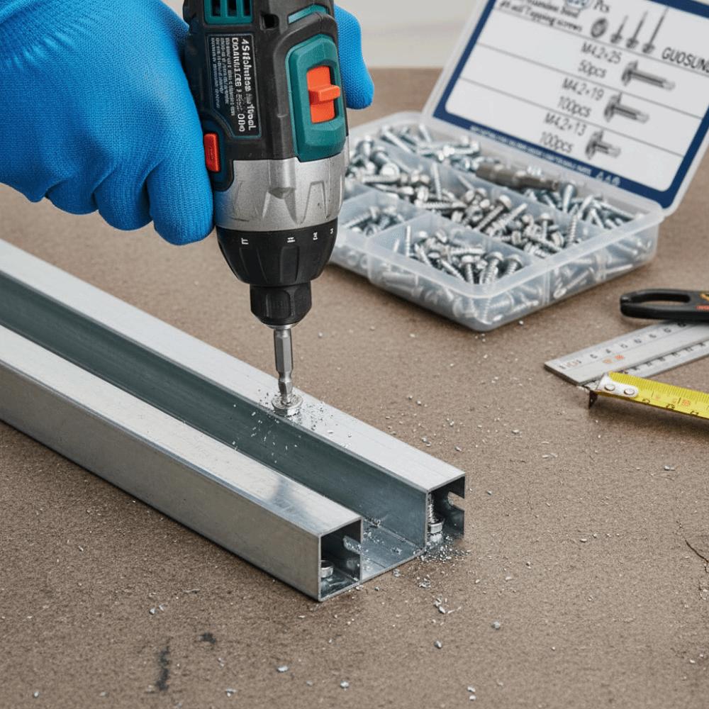 M4.2 Size Self Tapping Screws With Cushion Dovetail Iron Sheet Screws  Sheet Metal Applications