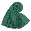 Varm muslimsk mote kvinne myk hijab skjerf sjal vanlig bomullsjersey skjerf turban kvinner lange sjal hodeinnpakning pannebånd abaya