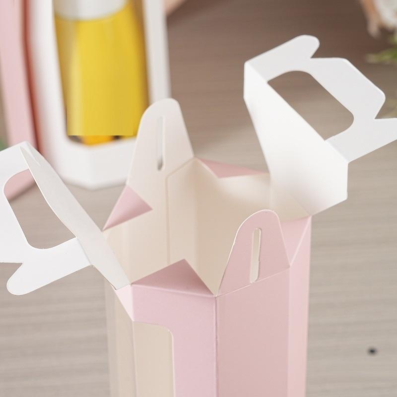 10Pcs Fashionable Octagonal Clear Window Gift Boxes For Flowers And Gifts, Birthday Wedding Valentine'S Day