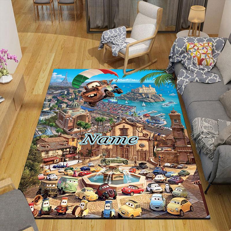 Custom 1Pc Cars Movie Poster Theme Rug Office Carpet Indoor Outdoor Entrance Doormat Nonslip Soft And Comfortable Living Room D9169