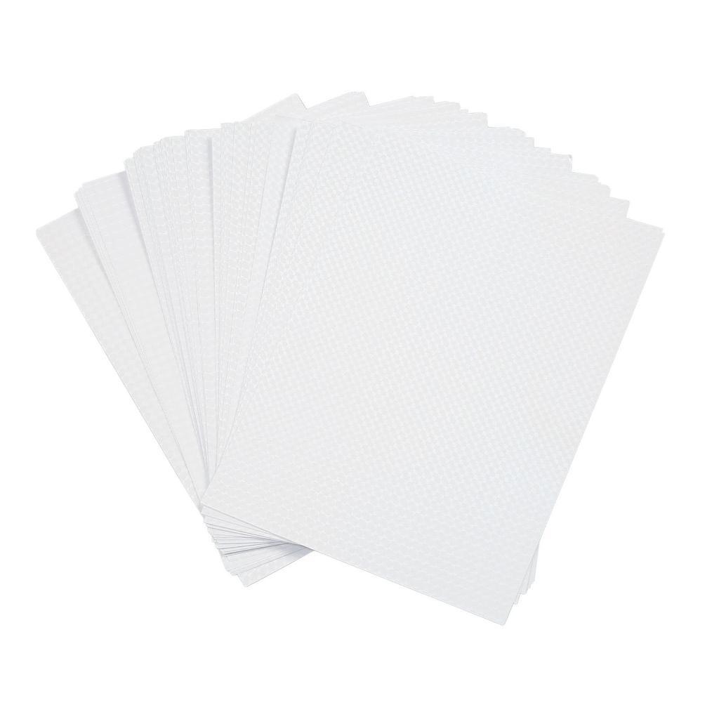 50 Sheets A4 Holographic Cold Laminate Sheet Cuttable Waterproof DIY Self Adhesive Laminating Film F