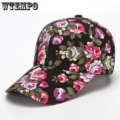 Baseballkappen mit Pfingstrosenmuster für Herren und Damen für Frühling, Sommer, Herbst, Outdoor-Sonnenschutzhüte, lässige Entenschnabelkappen