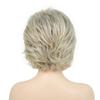 Synthetic Short Blonde Wigs for Women Straight Hair Wig Oblique Fringe Lady Wig Cosplay Halloween Costume Daily Use Wig