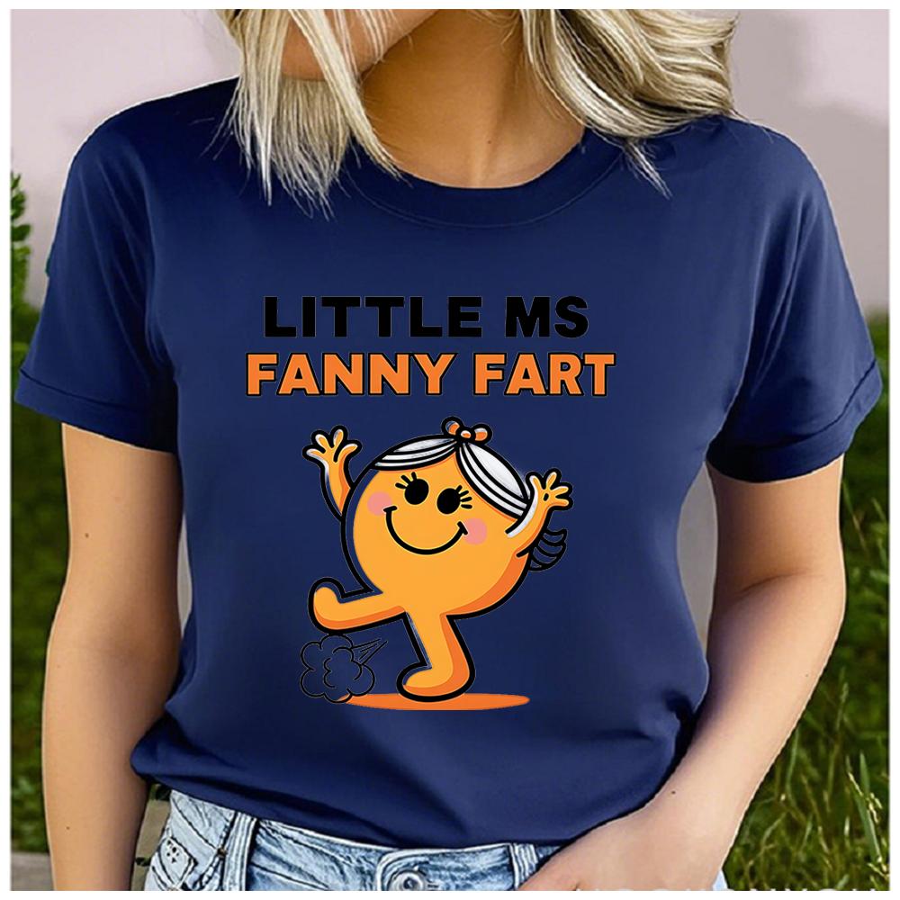 Unisex 100% Polyester Funny Self-Mockery Print Loose round Neck Short Sleeve Fashion Summer Top