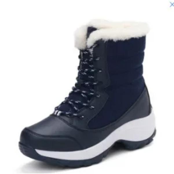 Ankel Boots for Women Winter Outdoor Warm Snow Boots Chunky Platform Waterproof Non-slip Warm Shoes Woman Boots Plus Size Casual