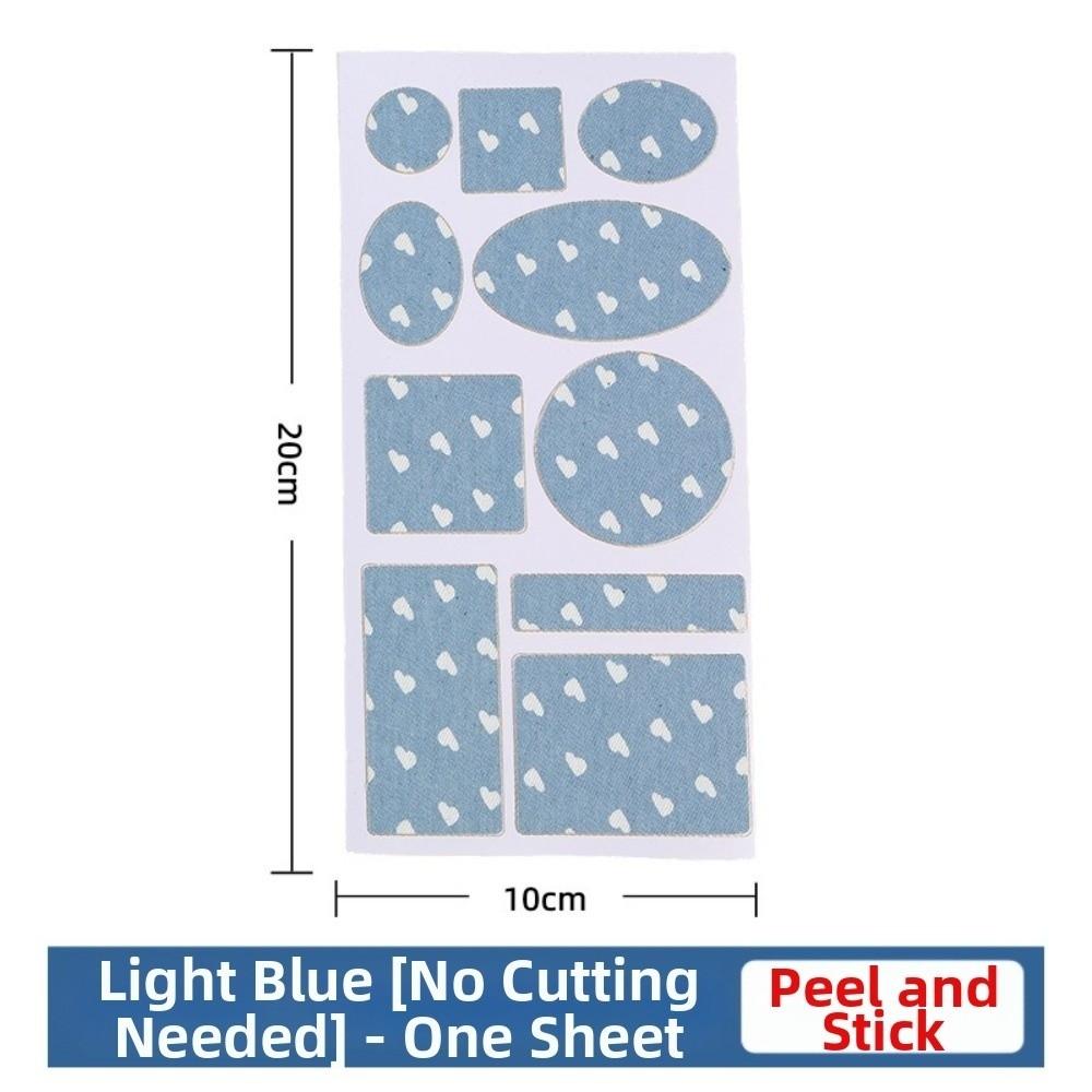 Reinforcement Repair Patches Blue Denim Clothing Patches New Self-Adhesive Patches  for Knee Repair