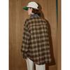 Coolhut 2025 New Autumn Plaid Jacket with Lapel, Loose and Lazy Style, Versatile Long-Sleeved Shirt