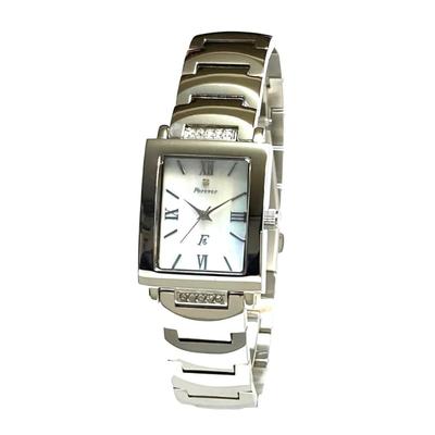 Men's Elegant Wristwatch FG-1205-1 Shell Dial Crystal White Easy Band Adjustment Tool Included