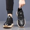Men's Shoes Trendy Brand Leather Dad Shoes Men's Platform Sports Retro Men's Single Shoes