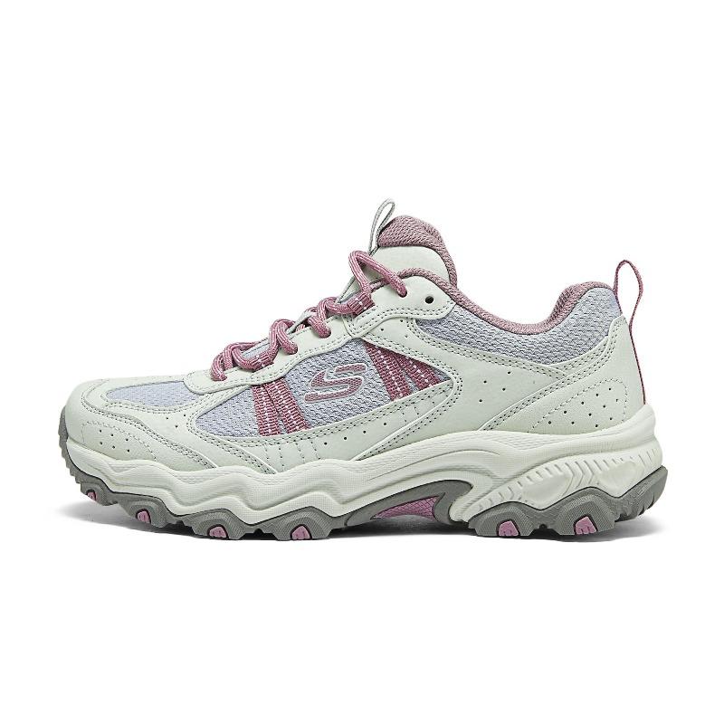Skechers Stamina At Women Gray Low Top Hiking Shoes Mountain Style Cushioning Breathable 180125-LGPR 38