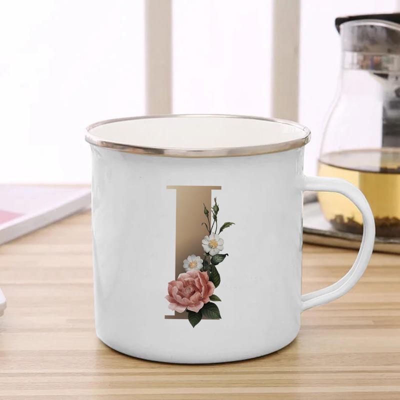 26 A To Z Initials Glod Letter Mugs Print Enamel Mug Coffee Cup Drinkware Personalized Gift Unusual Tea Cup Cupshe Custom Cups