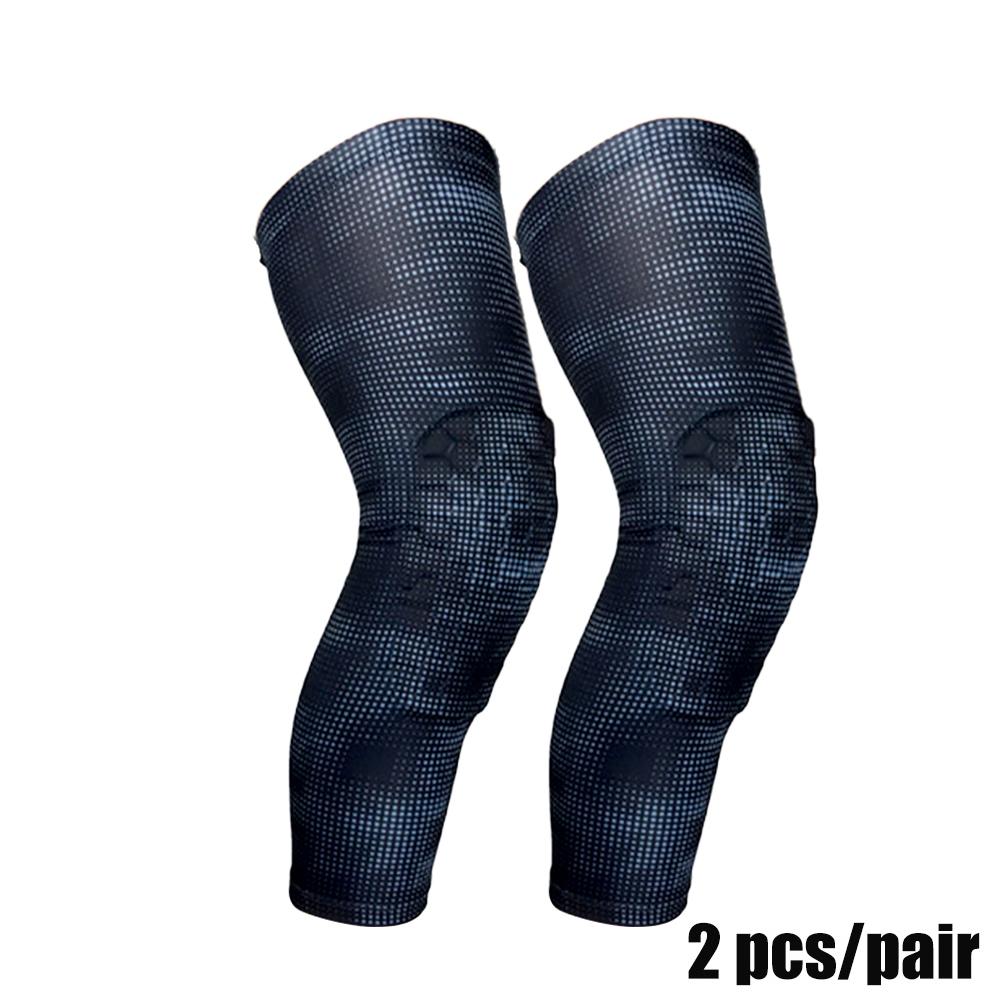 1 пара наколенников для баскетбола Атлетический протектор Компрессионный рукав для ног Сотовая поддержка Наколенник Фитнес-экипировка Волейбол Защита для зала XL