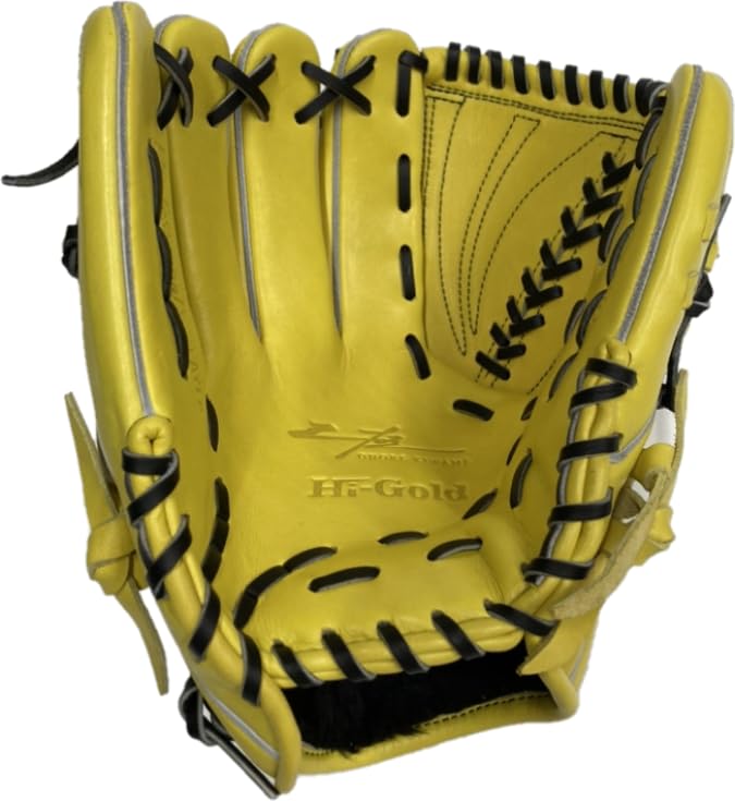 HI-GOLD Kojiki OKG-7101 SR Lemon Yellow RH General Soft Baseball Glove for Left-Handed Throwers