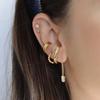Zirconia Ear Cuff Paperclip Alternative Earring