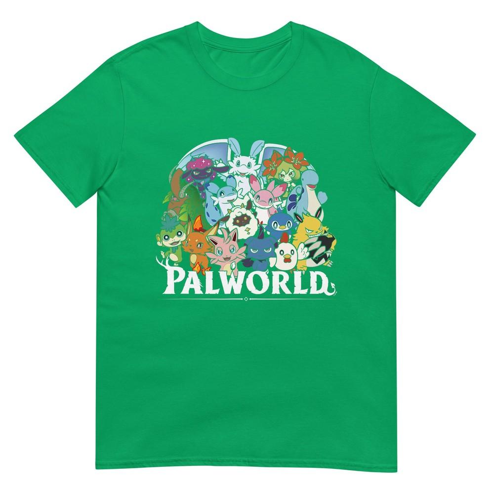 Palworld Vollständiges Charakter-Gruppenporträt Videospiel T-Shirt