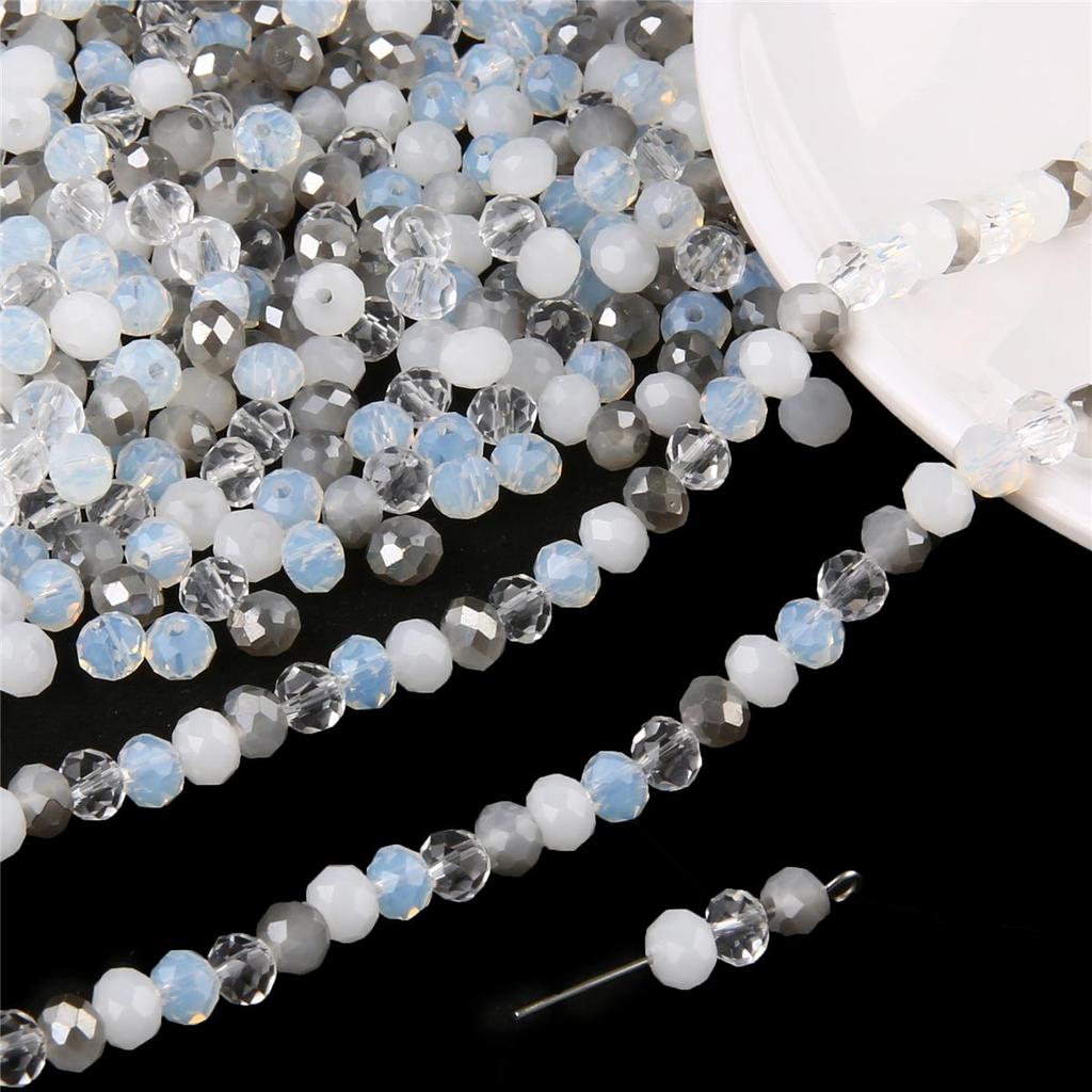 6mm 100 Peças Escolha Cor Contas de Roda de Cristal Facetado Vidro Solto Para Fabricação de Joias DIY Pulseira Colar Brinco