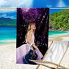 1pc Taylor Swift2 Beach Towel, Beach and Seaside Swimming Pool Equipment, Fashion Pattern, Rectangular, Travel Essentials