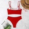 High Waist  Swimsuits Women Swimwear  Bathing Suit Biquini Brazilian  2025 New Beachwear High Waist Bikini  Push Up Bikini