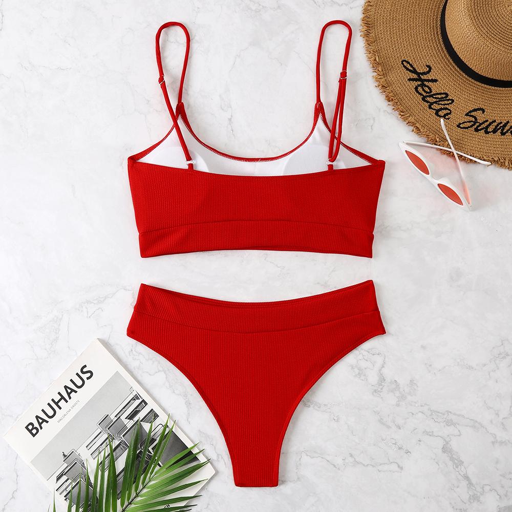 High Waist  Swimsuits Women Swimwear  Bathing Suit Biquini Brazilian  2025 New Beachwear High Waist Bikini  Push Up Bikini