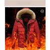 Winter New Men Warm Cotton Jacket Coats Windbreak Thick Warm Fur Collar Hooded Parka Down Jackets Outerwear Thick Male Warm Overcoat Wool Liner Coat