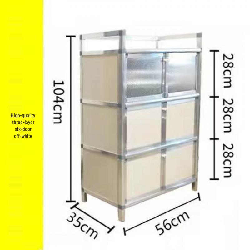 Vintage Cupboard: Floor-Standing Kitchen Cabinet with Shelving and Doors for Dishes and Utensils Storage
