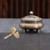 HEALLILY Incense Ash Tool, Incense Burner Powder Press, Seal Stick Shovel, Brass Incense Ash Presser, Incense Burner Accessory, 5cm